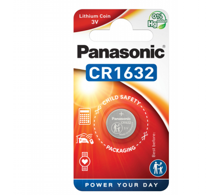 Micropila CR1632 - litio - blister 1 pezzo - Panasonic - C301632 - 5410853038320 - DMwebShop