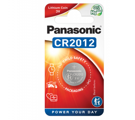Micropila CR2012 - litio - blister 1 pezzo - Panasonic - C302012 - 5410853038450 - DMwebShop
