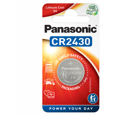 Micropila CR2430 - litio - blister 1 pezzo - Panasonic - C302430 - 5410853012313 - DMwebShop