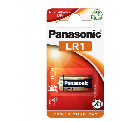 Micropila LR1 - 1,5 V - alcalina - blister 1 pezzo - Panasonic - C300001 - 5019068592551 - DMwebShop