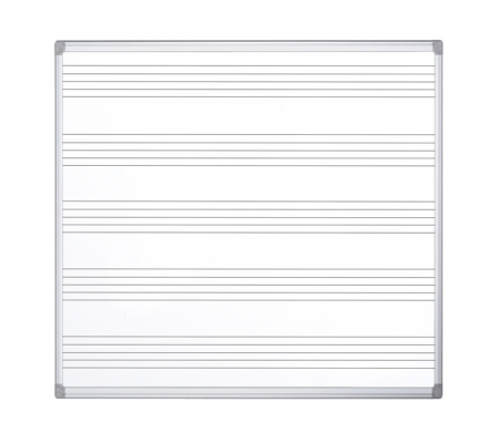 Lavagna magnetica Maya Musica - pentagramma musicale - 120 x 120 cm - Bi-office