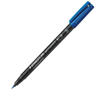 Pennarello Lumocolor Permanent 313 - punta 0,4 mm - blu - Staedtler 3133