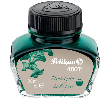 Inchiostro stilografico 4001 - lunghezza 39 mm - verde scuro - 30 ml - Pelikan 300056