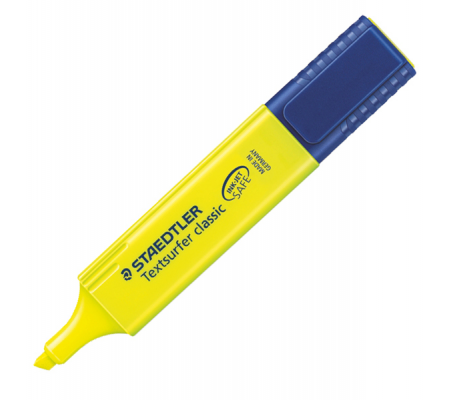 Evidenziatore Textsurfer Classic - punta a scalpello - tratto 1 - 5 mm - giallo - Staedtler 364-1