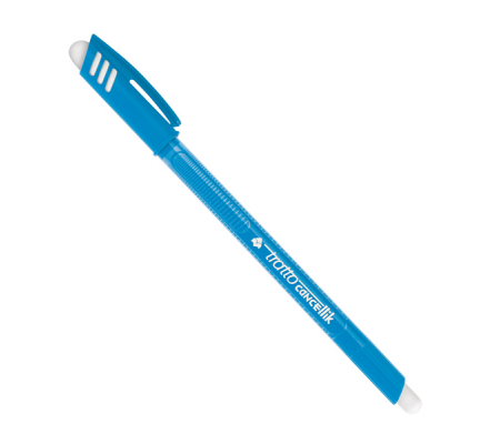 Penna a sfera cancellabile Cancellik - punta 1 mm - azzurro - Tratto - 826105 - 8000825826153 - DMwebShop