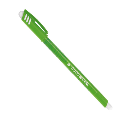 Penna a sfera cancellabile Cancellik - punta 1 mm - verde chiaro - Tratto - 826110 - 8000825826399 - DMwebShop