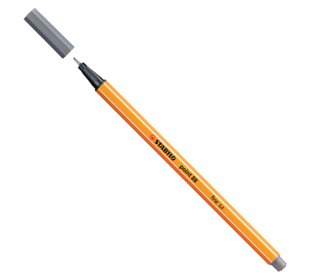Fineliner Point 88 - tratto 0,4 mm - grigio scuro 96 - Stabilo