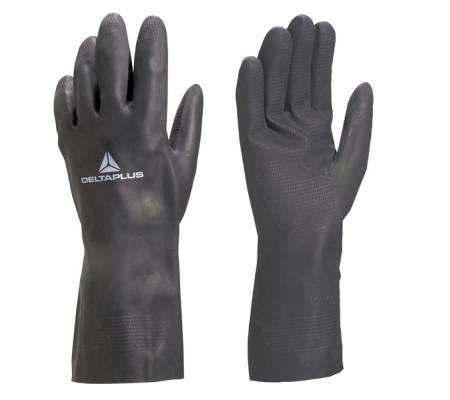 Guanti per protezione chimica VE509 - neoprene floccato cotone - taglia 09-10 - nero - Deltaplus - VE509NO09 - 3295249012007 - DMwebShop