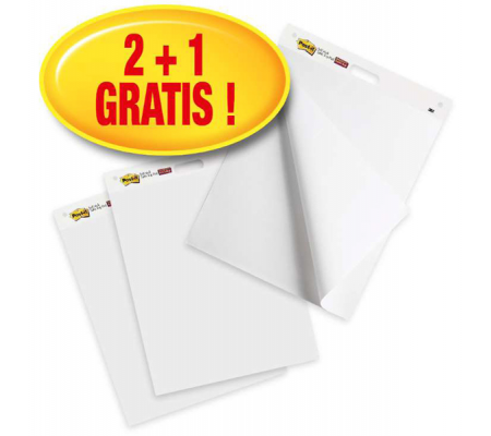 Lavagna adesiva Meeting Chart - bianco - Promo pack 2+1 pezzi - Post-it - 7000081684 - 54046719689748 - DMwebShop