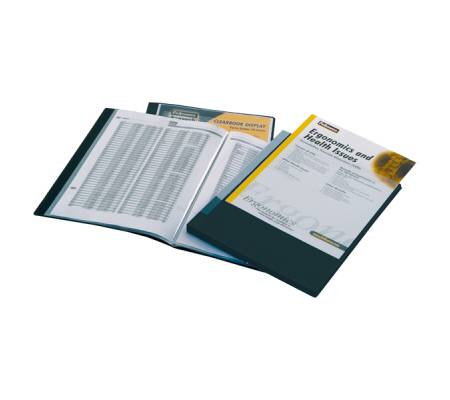 Portalistini personalizzabile Display - 21,5 x 30 cm - 40 buste - nero - Fellowes - 40326-NE - 8015687015898 - DMwebShop