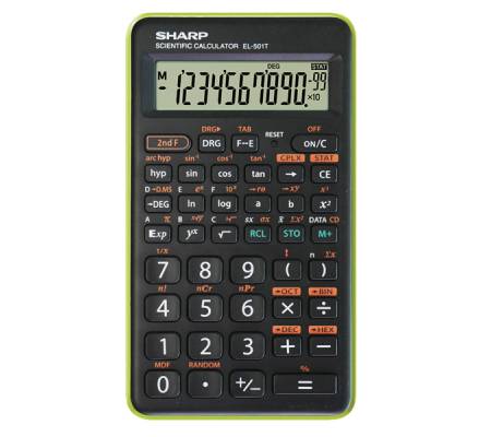 Calcolatrice scientifica - verde - SHAEL501TBGR - Sharp - EL501TBGR VERDE - 4974019138091 - DMwebShop