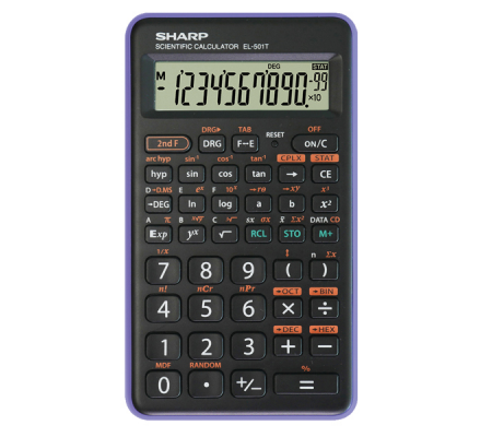 Calcolatrice scientifica - viola - EL 501TBVL - Sharp - EL501TBVL VIOLA - 4974019138121 - DMwebShop