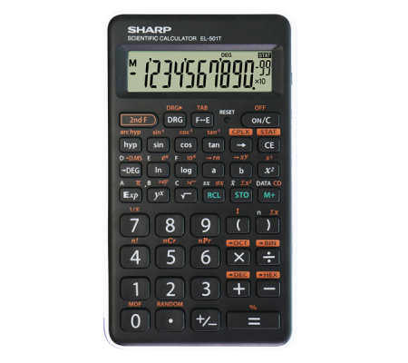 Calcolatrice scientifica - Bianco - EL501TBWH - Sharp - EL501TBWH BIANCO - 4974019138060 - DMwebShop