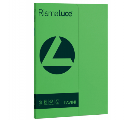 Carta Rismaluce Small - A4 - 90 gr - verde 60 - conf. 100 fogli - Favini - A69D144 - 8007057615166 - DMwebShop