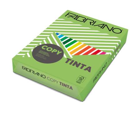 Carta Copy Tinta - A4 - 80 gr - colori forti verde pisello - conf. 500 fogli - Fabriano - 74221297 - 8001348233930 - DMwebShop