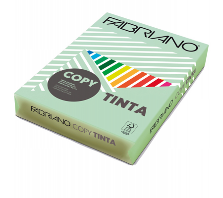 Carta Copy Tinta - A4 - 80 gr - colore tenue verde chiaro - conf. 500 fogli - Fabriano - 66121297 - 8001348154303 - DMwebShop