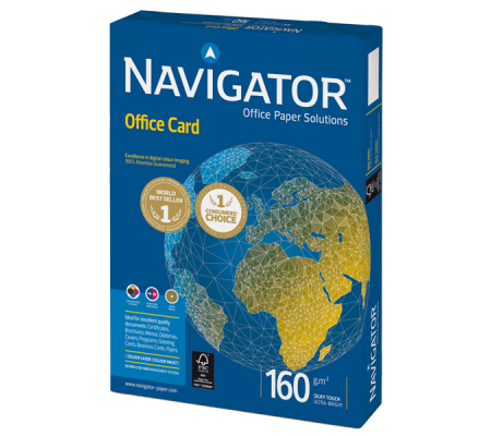 Carta Office Card 160 - A3 - 160 gr - bianco - conf. 250 fogli - Navigator - 02 A3 160 NAV - 5602024381391 - DMwebShop