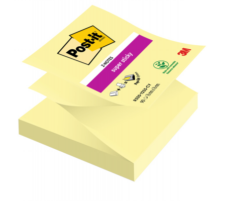 Blocco Super Sticky Z Notes - giallo Canary - 76 x 76 mm - 90 fogli - Post-it - 7100290161 - 4064035065577 - DMwebShop