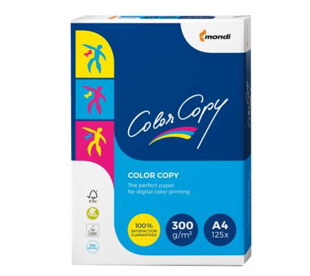 Carta Color Copy A4,300 gr bianco conf 125 fogli Mondi 6391 - 8954