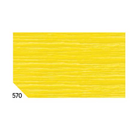 Carta crespa - 50 x 250 cm - 48 gr/m2 - giallo 570 - conf. 10 rotoli - Rex Sadoch - KR363-570 - 46549A - DMwebShop