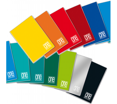 Quaderno One Color - A5 - punto metallico - riga di 3a - 20+1 fogli - 80 gr - Blasetti - 1404 - 8007758216716 - DMwebShop
