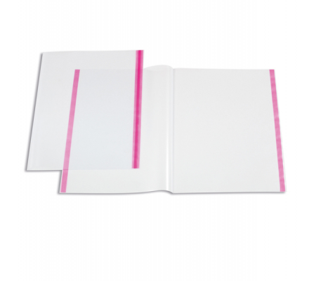 Coprilibro - 50 x 30 cm - PVC - liscio neutro - trasparente - con biadesivo - Sei Rota - 22020100 - DMwebShop