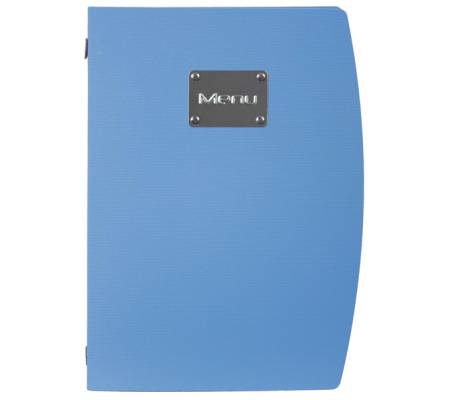 Portamenu' Rio - A4 - 24 x 34 cm - blu - 1 inserto doppio incluso - Securit - MC-RCA4-BU - 8718226497529 - DMwebShop