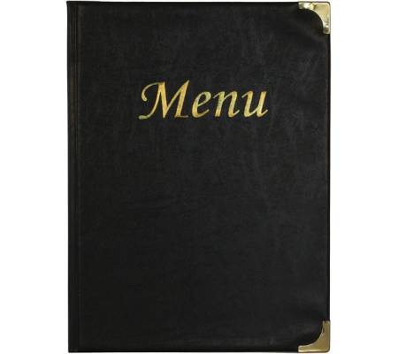 Portamenu' Basic - A4 - 31,5 x 24 cm - PVC - nero - 4+2 buste fisse incluse - Securit - MC-BRA4-BL - 8717624249051 - DMwebShop