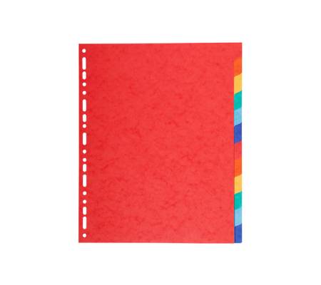 Separatore Forever - 12 tacche - cartoncino riciclato 220 gr - A4 maxi - multicolore - Exacompta - 2112E - 3130630021124 - DMwebShop