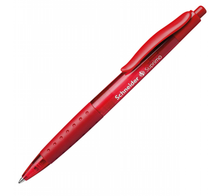 Penna a sfera a scatto Suprimo - tratto medio - rosso - Schneider - P135602 - 4004675093622 - DMwebShop