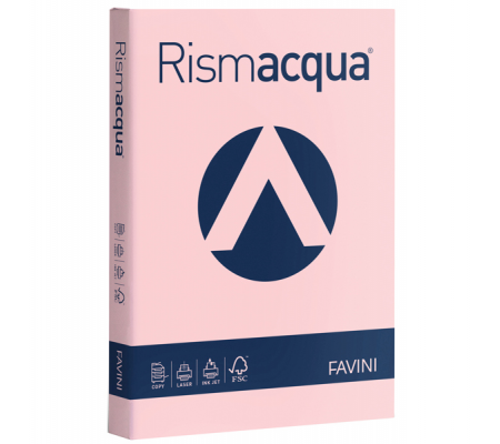 Carta Rismacqua - A4 - 200 gr - rosa 10 - conf. 125 fogli - Favini - A67S104 - 8007057618440 - DMwebShop