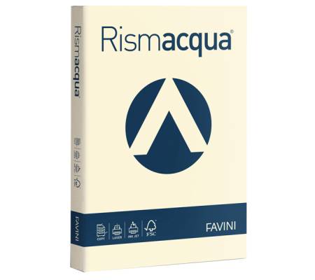 Carta Rismacqua - A3 - 140 gr - avorio 110 - risma 200 fogli - conf. 5 pezzi - Favini - A65Q213 - 8007057613988 - DMwebShop