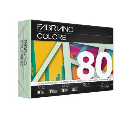 FabrianoColore - A3 - 80 gr - colori tenui verde chiaro - conf. 250 fogli - Fabriano - 75529742 - 8001348234814 - DMwebShop