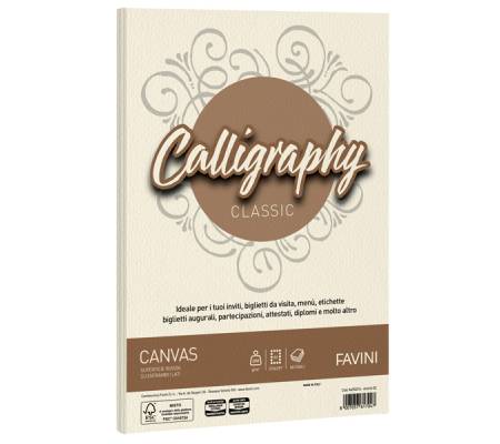Carta Calligraphy Canvas - A4 - 200 gr - avorio 02 - conf. 50 fogli - Favini - A69Q314 - 8007057617047 - DMwebShop