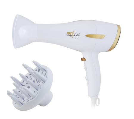 Asciugacapelli Gold Style - 2200 W - 220/240 V - bianco-oro - Melchioni - 118030020 - DMwebShop
