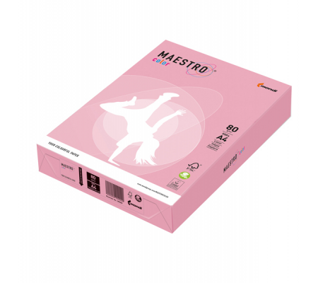 Carta Maestro Color - A4 - 80 gr - rosa tenue OPI74 - conf. 500 fogli - Mondi - 7005 - 9003974422800 - DMwebShop