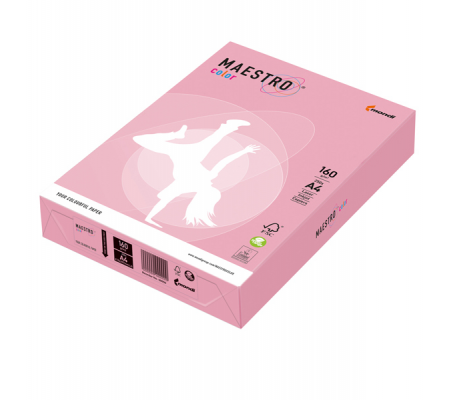 Carta Maestro Color - A4 - 160 gr - rosa tenue PI25 - conf. 250 fogli - Mondi - 7241 - 9003974423906 - DMwebShop