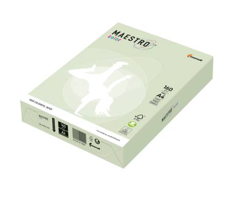 Carta Maestro Color - A4 - 160 gr - verde tenue GN27 - conf. 250 fogli - Mondi - 7212 - 9003974424347 - DMwebShop