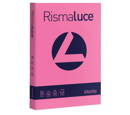 Carta Rismaluce A4,200 gr ciclamino 58 conf 125 fogli Favini A67F104 - 10140