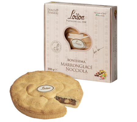 Torta Bonissima - marronglace' nocciola - 300 gr - Loison - 592 - 799729014831 - DMwebShop