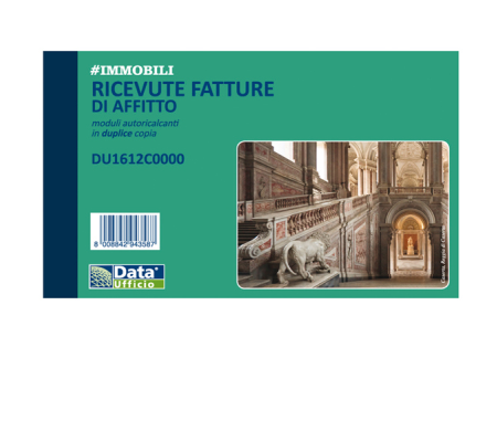 Blocco ricevute - fatture di affitto - 50-50 copie autoricalcanti - 16,8 x 10 cm - conf. 5 pezzi - Data Ufficio - DU1612C0000 - 90876A - DMwebShop
