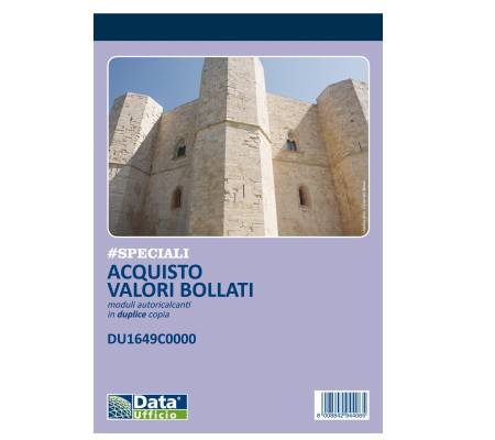 Blocco distinta acquisto carte valori 50,50 copie autoautoricalcanti 21,5 x 14,8 cm Data Ufficio DU1649C0000 - 11672