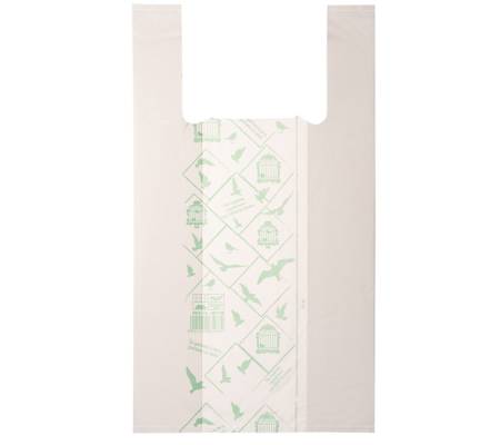 Shoppers Midi - 28 x 50 cm - mater-bi - bianco - scatola 500 pezzi - G1D008S - 8054154230167 - DMwebShop