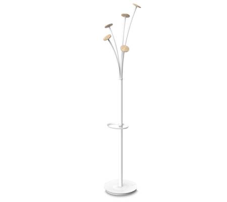 Appendiabiti Festival BC - 5 posti - 175 cm - bianco-legno chiaro - Alba - PMFESTW BC - 3129710017065 - DMwebShop