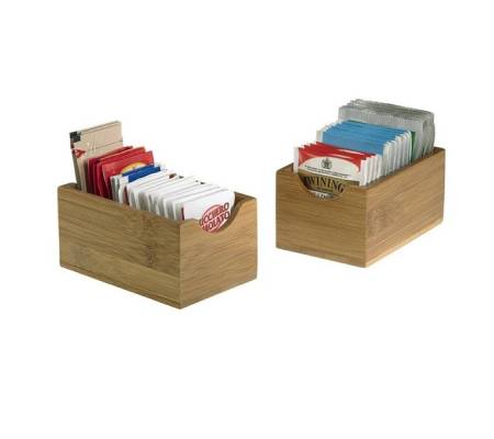 Vaschetta portabustine - in bamboo - 7 x 11 x 5,5 cm - colore naturale - conf. 6 pezzi - Leone - S0079 - 91097A - DMwebShop