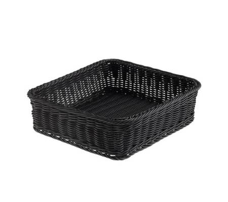 Cestino quadrato Vanity - in PPL - 32,5 x 32,5 x 10 cm - nero - Leone - T0564.Z - 8024112004055 - DMwebShop