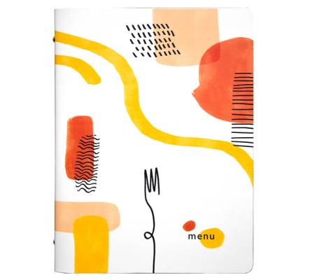 Portamenu' linea Spaghetti - A4 - 24,6 x 31,6 cm - bianco - conf. 3 pezzi - Stilcasa - F360021 - 8033630026906 - DMwebShop