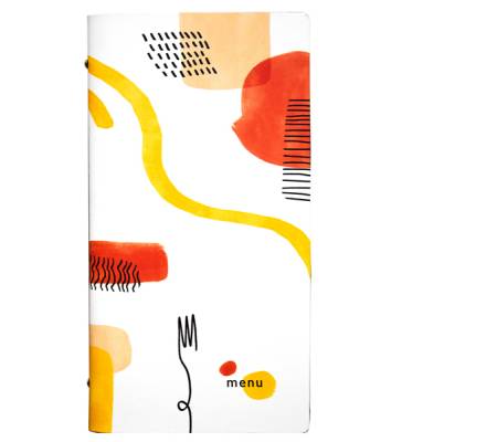 Portamenu' linea Spaghetti - 18 x 31,6 cm - bianco - conf. 3 pezzi - Stilcasa - F360031 - 8033630026913 - DMwebShop
