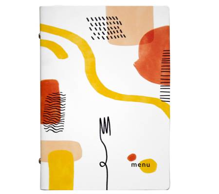 Portamenu' linea Spaghetti - A5 - 17 x 23 cm - bianco - conf. 3 pezzi - Stilcasa - F360041 - 8033630026579 - DMwebShop
