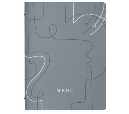 Portamenu' linea Linee - A4 - 24,6 x 31,6 cm - grigio - conf. 3 pezzi - Stilcasa - F360071 - 8033630026005 - DMwebShop